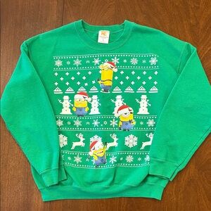 Universal Green Holiday Minions Sweater